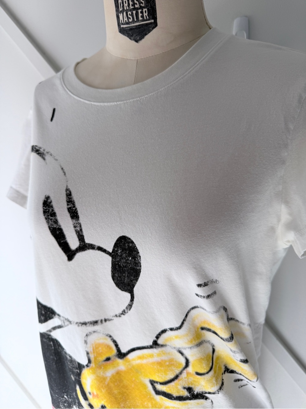Desigual Disney Mickey Mouse Graphic T Shirt White Pop Art Tee Approx Small - Picture 8 of 14